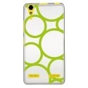 TPU0LK3RONDSVERTS - Coque souple pour Lenovo K3 avec impression Motifs ronds verts