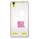 TPU0LK3SEXYGIRLBLANC - Coque souple pour Lenovo K3 avec impression Motifs Sexy Girl blanche