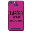 TPU150FHELIUMAPEROFUSHIA - Coque souple pour Archos 50F Helium avec impression Motifs l'apéro recrute fushia