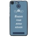 TPU150FHELIUMBOUDERBLEU - Coque souple pour Archos 50F Helium avec impression Motifs Bouder pour mieux Régner bleu