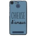 TPU150FHELIUMCHIEUSEBLEU - Coque souple pour Archos 50F Helium avec impression Motifs Chieuse d'Amour bleu