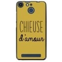 TPU150FHELIUMCHIEUSEOR - Coque souple pour Archos 50F Helium avec impression Motifs Chieuse d'Amour or