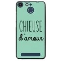 TPU150FHELIUMCHIEUSETURQUOISE - Coque souple pour Archos 50F Helium avec impression Motifs Chieuse d'Amour turquoise