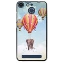 TPU150FHELIUMELEPHANT - Coque souple pour Archos 50F Helium avec impression Motifs éléphant dans les nuages