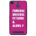 TPU150FHELIUMFUMEUSEFUSHIA - Coque souple pour Archos 50F Helium avec impression Motifs fumeuse et alors fushia