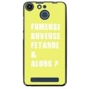 TPU150FHELIUMFUMEUSEJAUNE - Coque souple pour Archos 50F Helium avec impression Motifs fumeuse et alors jaune