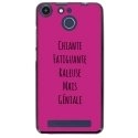 TPU150FHELIUMGENIALEFUSHIA - Coque souple pour Archos 50F Helium avec impression Motifs Chiante mais Géniale fushia