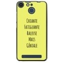 TPU150FHELIUMGENIALEJAUNE - Coque souple pour Archos 50F Helium avec impression Motifs Chiante mais Géniale jaune