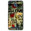 TPU150FHELIUMLOVEVINTAGE - Coque souple pour Archos 50F Helium avec impression Motifs Love Vintage