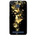 TPU150FHELIUMPAPILLONSDORES - Coque souple pour Archos 50F Helium avec impression Motifs papillons dorés