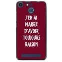 TPU150FHELIUMRAISONBORDEAU - Coque souple pour Archos 50F Helium avec impression Motifs marre d'avoir raison bordeau