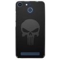 TPU150FHELIUMSKULLCARBONE - Coque souple pour Archos 50F Helium avec impression Motifs tête de mort sur fond carbone