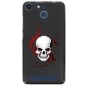 TPU150FHELIUMSKULLTRIBAL - Coque souple pour Archos 50F Helium avec impression Motifs tête de mort sur fond tribal