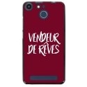 TPU150FHELIUMVENDREVEBORDEAU - Coque souple pour Archos 50F Helium avec impression Motifs vendeur de rêves bordeau