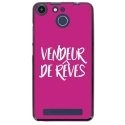 TPU150FHELIUMVENDREVEFUSHIA - Coque souple pour Archos 50F Helium avec impression Motifs vendeur de rêves fushia