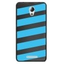 TPU1LENOVOBBANDESBLEUES - Coque souple pour Lenovo B avec impression Motifs bandes bleues