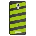 TPU1LENOVOBBANDESVERTES - Coque souple pour Lenovo B avec impression Motifs bandes vertes