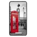 TPU1LENOVOBCABINEUK - Coque souple pour Lenovo B avec impression Motifs cabine téléphonique UK rouge