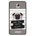 TPU1LENOVOBDOGPRISONTRISTE - Coque souple pour Lenovo B avec impression Motifs bulldog prisonnier