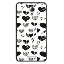 TPU1LENOVOBLOVE1 - Coque souple pour Lenovo B avec impression Motifs Love coeur 1