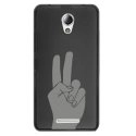 TPU1LENOVOBMAINPEACE - Coque souple pour Lenovo B avec impression Motifs main Peace and Love