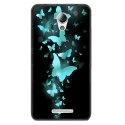 TPU1LENOVOBPAPILLONSBLEUS - Coque souple pour Lenovo B avec impression Motifs papillons bleus