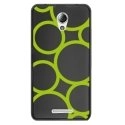 TPU1LENOVOBRONDSVERTS - Coque souple pour Lenovo B avec impression Motifs ronds verts