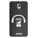 TPU1LENOVOBSINGECASQ - Coque souple pour Lenovo B avec impression Motifs singe avec son casque