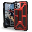 UAG-IP11PMAX-MONAROUGE - Coque UAG iPhone 11 PRO MAX série Monarch 5 couches antichoc et alliage métal coloris rouge