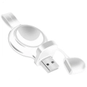 USAMS-CC061BLANC - Chargeur sans-fil Usams pour Apple Watch tous modèles CC061