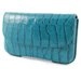 MUHCECROCOTUR - Etui cuir croco horizontal turquoise Blackberry 8520 Curve 3G  9700