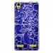 TPU0LK3ARABESQUEBLEU - Coque souple pour Lenovo K3 avec impression Motifs arabesque bleu