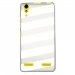 TPU0LK3BANDESBLANCHES - Coque souple pour Lenovo K3 avec impression Motifs bandes blanches