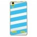 TPU0LK3BANDESBLEUES - Coque souple pour Lenovo K3 avec impression Motifs bandes bleues