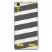 TPU0LK3BANDESGRISES - Coque souple pour Lenovo K3 avec impression Motifs bandes grises