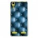 TPU0LK3CAPITONBLEU - Coque souple pour Lenovo K3 avec impression Motifs effet capitonné bleu