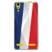 TPU0LK3DRAPFRANCE - Coque souple pour Lenovo K3 avec impression Motifs drapeau de la France