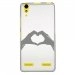 TPU0LK3MAINCOEUR - Coque souple pour Lenovo K3 avec impression Motifs mains en forme de coeur