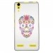 TPU0LK3SKULLFLEUR - Coque souple pour Lenovo K3 avec impression Motifs crâne en fleurs