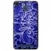 TPU150FHELIUMARABESQUEBLEU - Coque souple pour Archos 50F Helium avec impression Motifs arabesque bleu