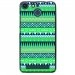 TPU150FHELIUMAZTEQUEBLEUVER - Coque souple pour Archos 50F Helium avec impression Motifs aztèque bleu et vert