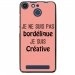 TPU150FHELIUMBORDELIQUEROSE - Coque souple pour Archos 50F Helium avec impression Motifs Je ne suis pas bordélique rose