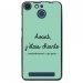 TPU150FHELIUMCHIANTETURQUOISE - Coque souple pour Archos 50F Helium avec impression Motifs Avant, j'étais chiante turquoise