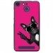 TPU150FHELIUMCHIENVFUSHIA - Coque souple pour Archos 50F Helium avec impression Motifs chien à lunettes sur fond fushia