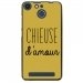 TPU150FHELIUMCHIEUSEOR - Coque souple pour Archos 50F Helium avec impression Motifs Chieuse d'Amour or