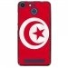 TPU150FHELIUMDRAPTUNISIE - Coque souple pour Archos 50F Helium avec impression Motifs drapeau de la Tunisie