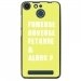 TPU150FHELIUMFUMEUSEJAUNE - Coque souple pour Archos 50F Helium avec impression Motifs fumeuse et alors jaune