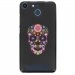 TPU150FHELIUMSKULLFLEUR - Coque souple pour Archos 50F Helium avec impression Motifs crâne en fleurs