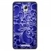 TPU1LENOVOBARABESQUEBLEU - Coque souple pour Lenovo B avec impression Motifs arabesque bleu