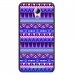 TPU1LENOVOBAZTEQUEBLEUVIO - Coque souple pour Lenovo B avec impression Motifs aztèque bleu et violet